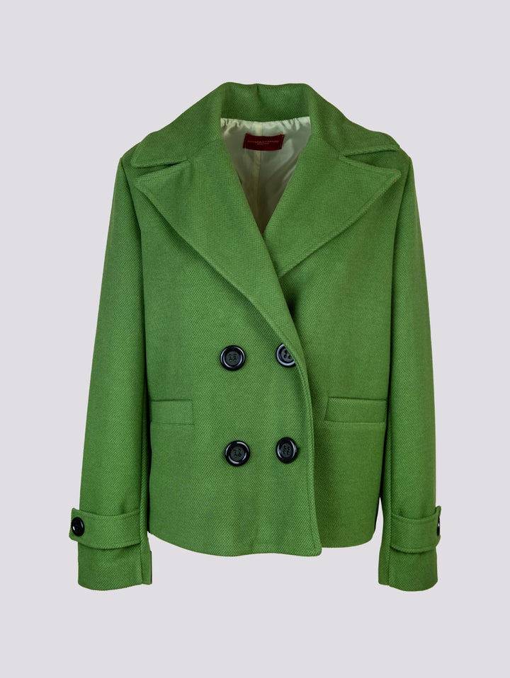 PEACOAT DOPPIOPETTO OVERSIZE VERDE G4 VERDE ANDREA MORANDO 