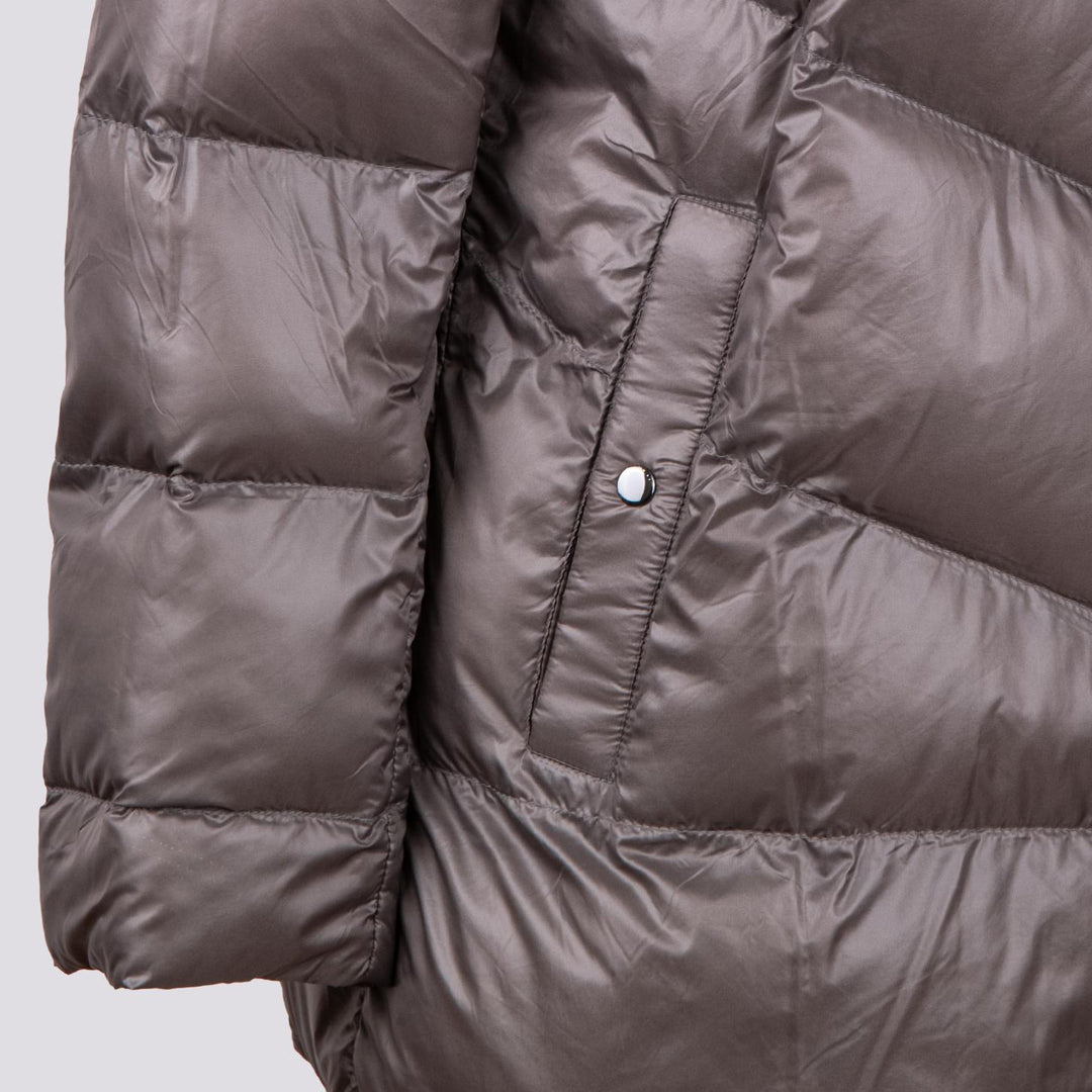 GIUBBOTTO STRUTTURATO IN CAMOSCIO  CON PIUMINO IN ECO-PIUMA FANGO LINR 18 JACK LEATHER 