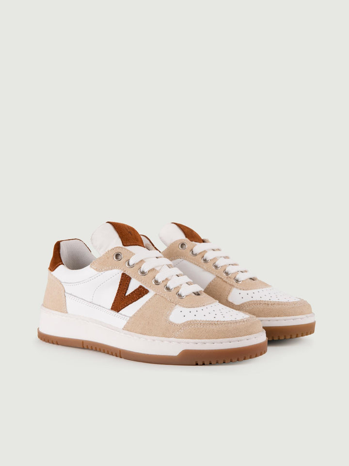 SNEAKER COLLEGE VINTAGE SABBIA