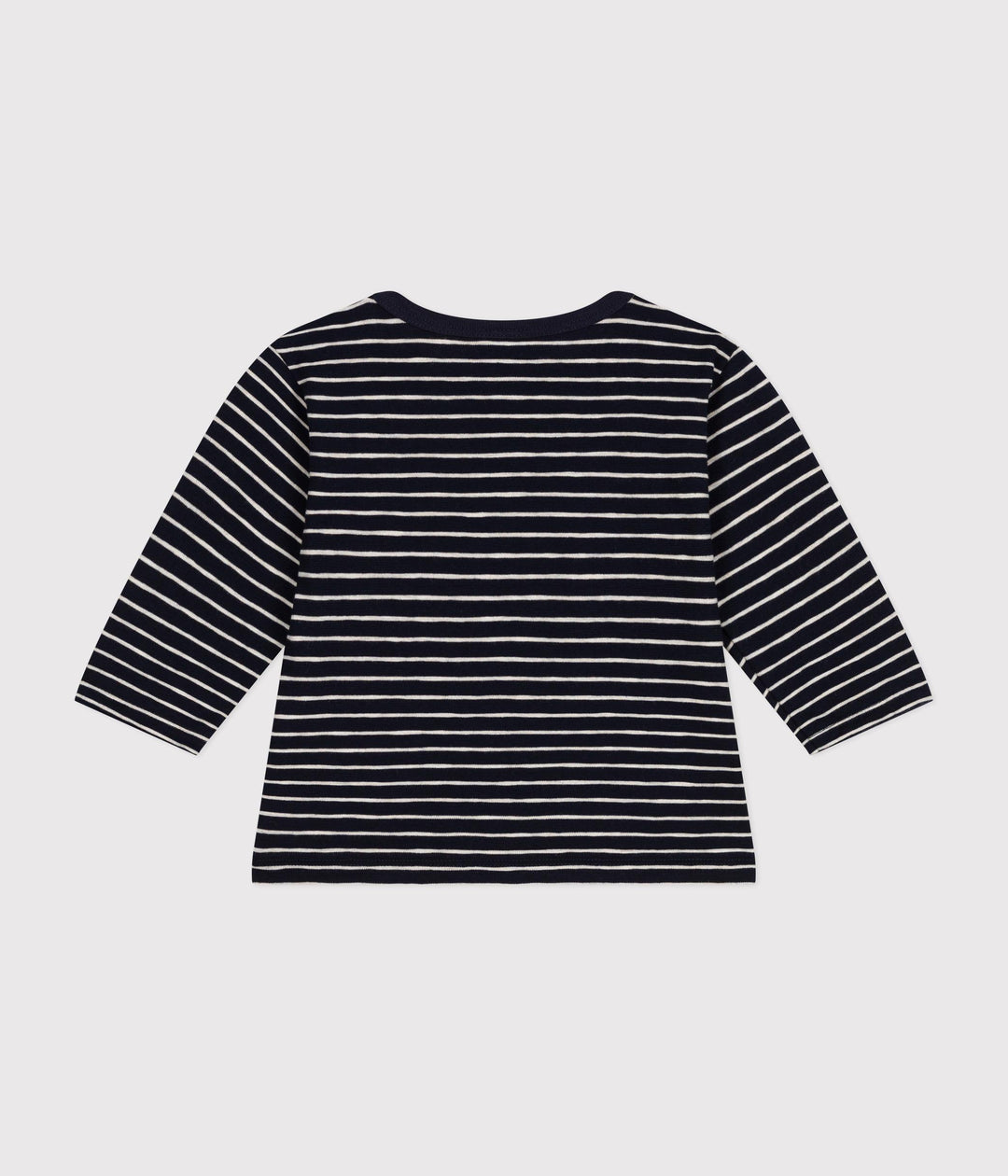 T-shirt a righe bicolore a maniche lunghe A0BPO 01 PETIT BATEAU 