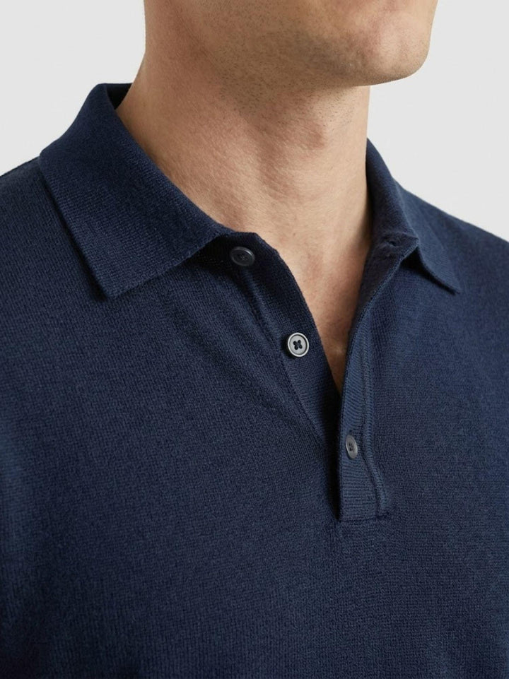 Polo in maglina navy DAYAN BLU ANDREA MORANDO 