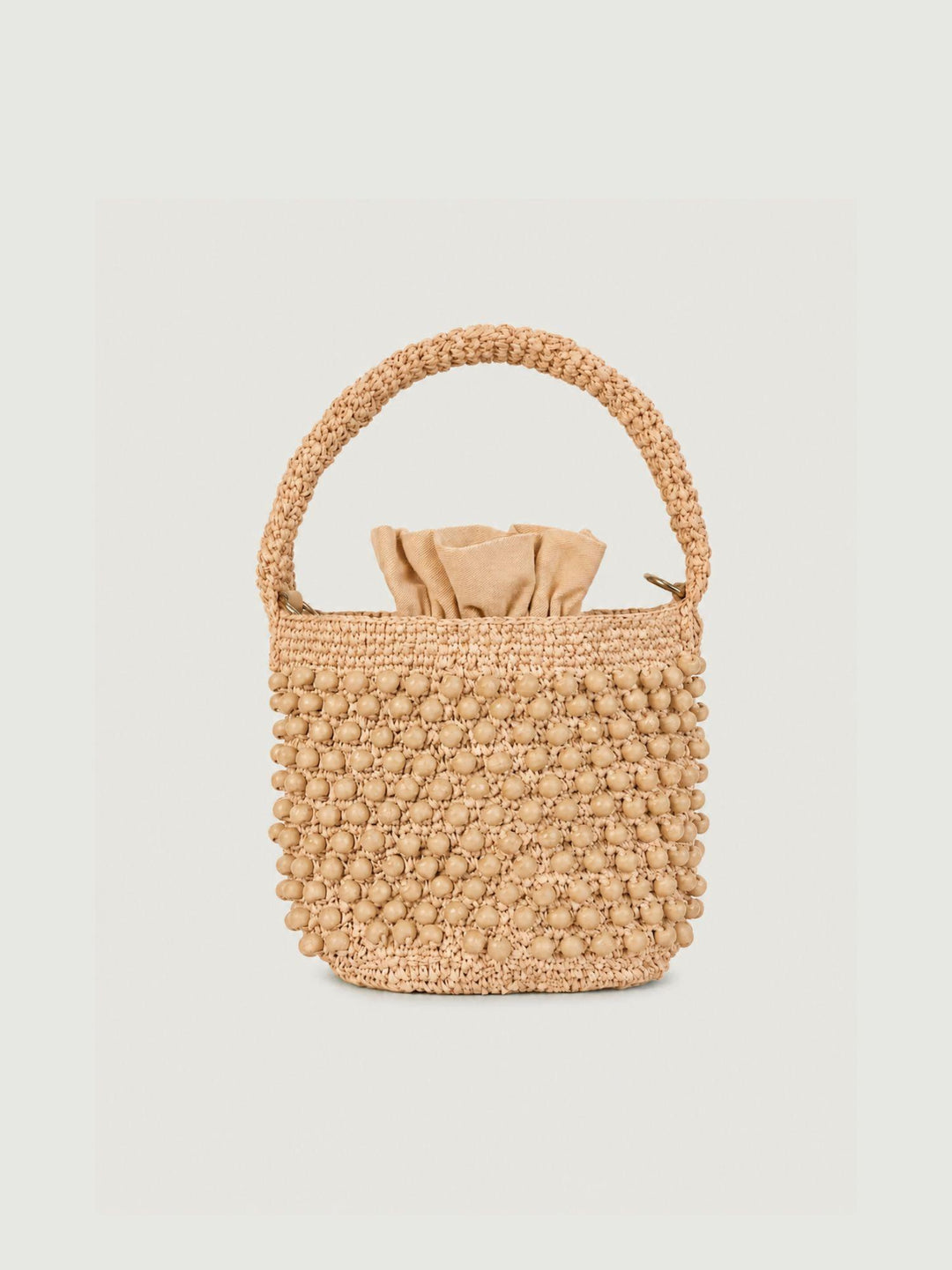 Borsa a mano in rafia sabbia RAFI343 08 ANDREA MORANDO 