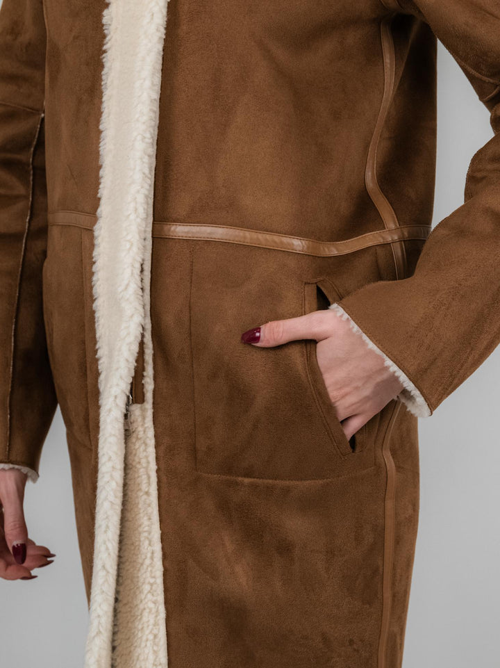 ECOMONTONE CON ZIP REVERSIBILE CARAMELLO E PANNA B365MONT 06 ANDREA MORANDO 