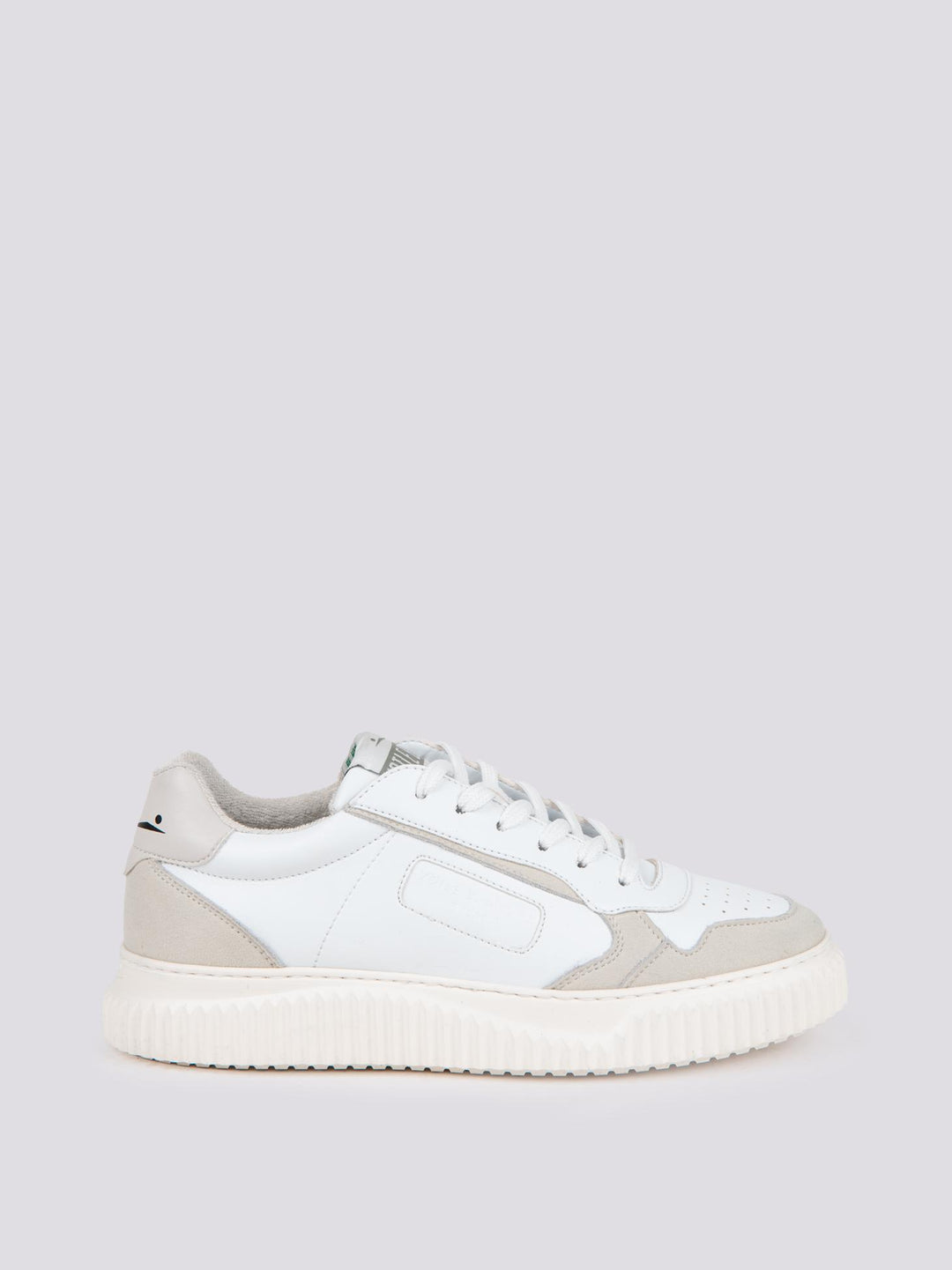 Sneakers in pelle Hybro city bianco beige 2017044 141B61 VOILE BLANCHE 
