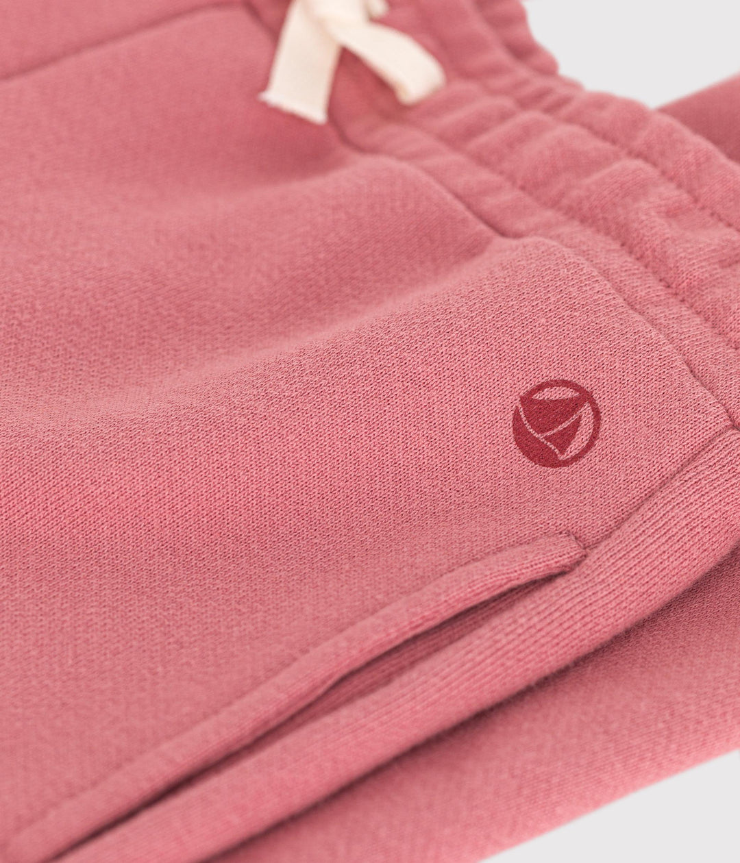 Pantaloni rosa con fiocchetto da jogging in molleton A0BOE 02 PETIT BATEAU 