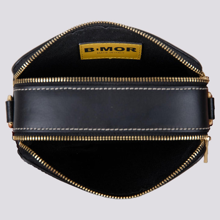 BORSA A TRACOLLA  YOURS IN PELLE NERA YOURS NERO BIMOR 