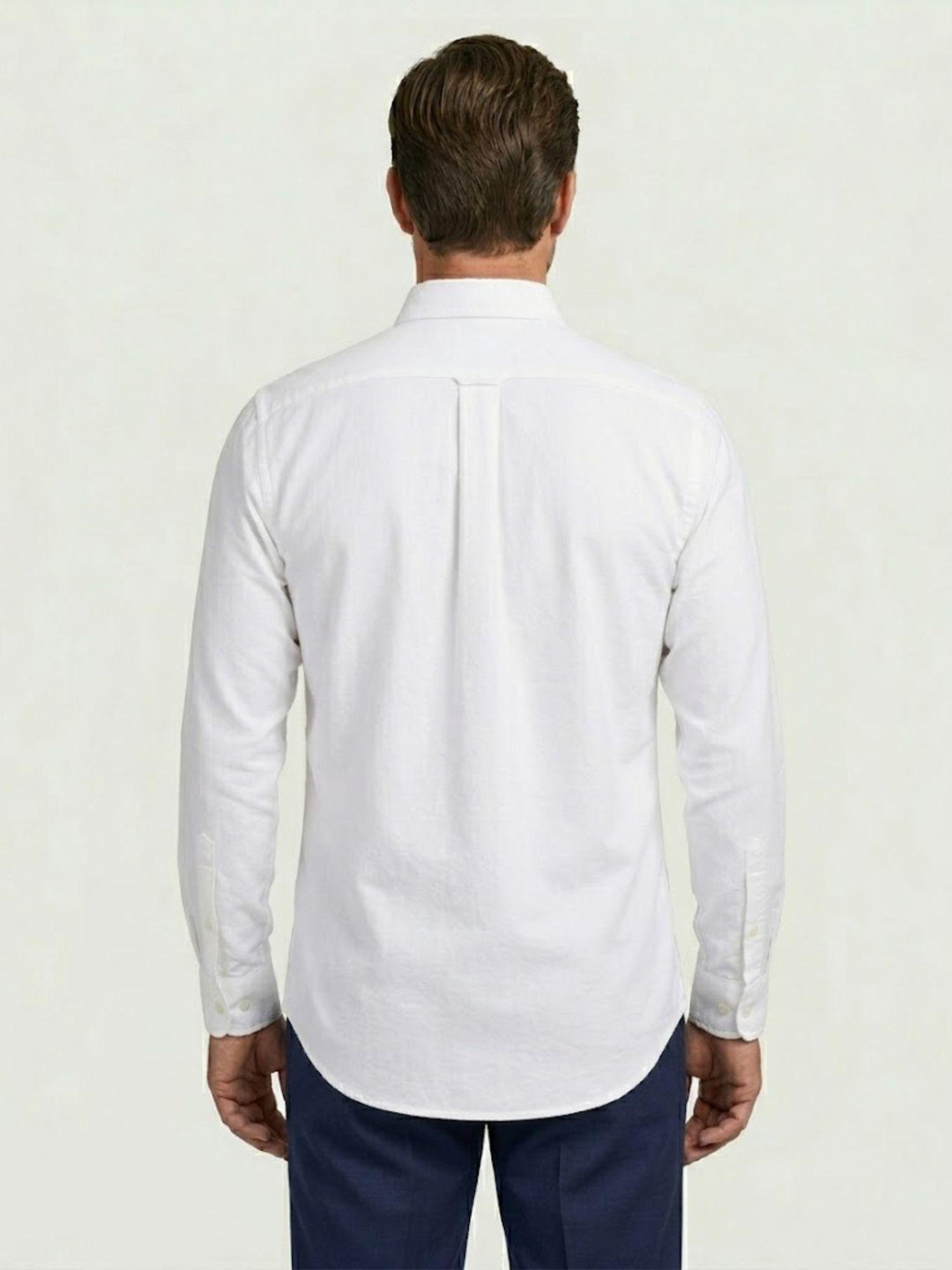Camicia button down oxford in cotone bianca regular DOMINGO/REG/BD 1 ANDREA MORANDO 