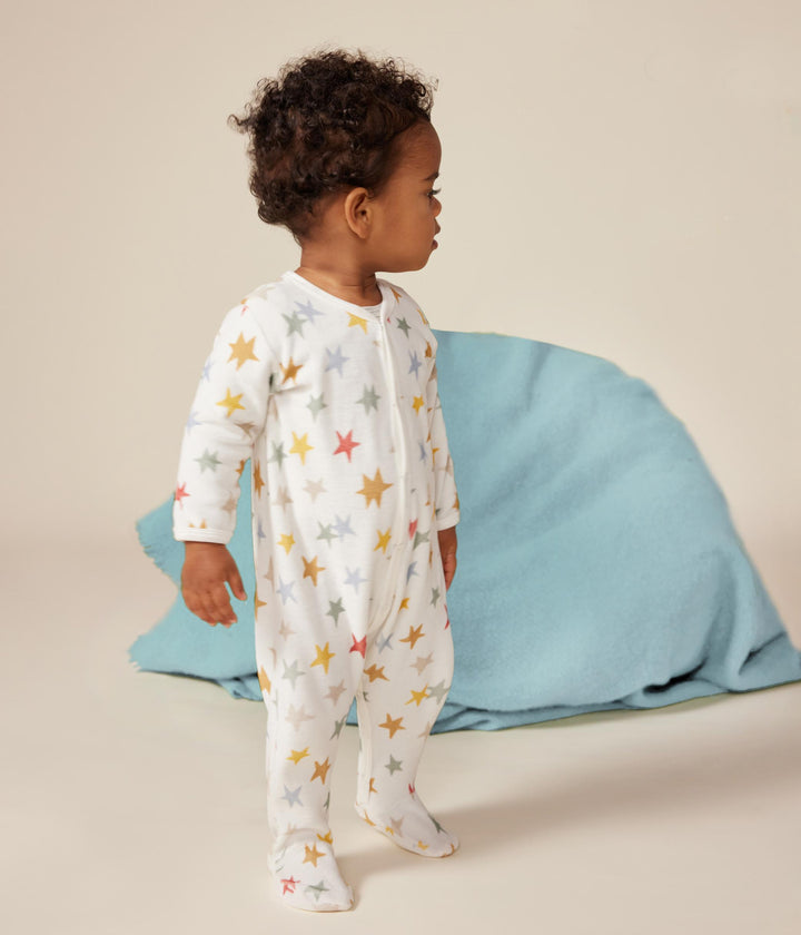 Pigiama in velluto con stampa a stelle A0B5F 01 PETIT BATEAU 