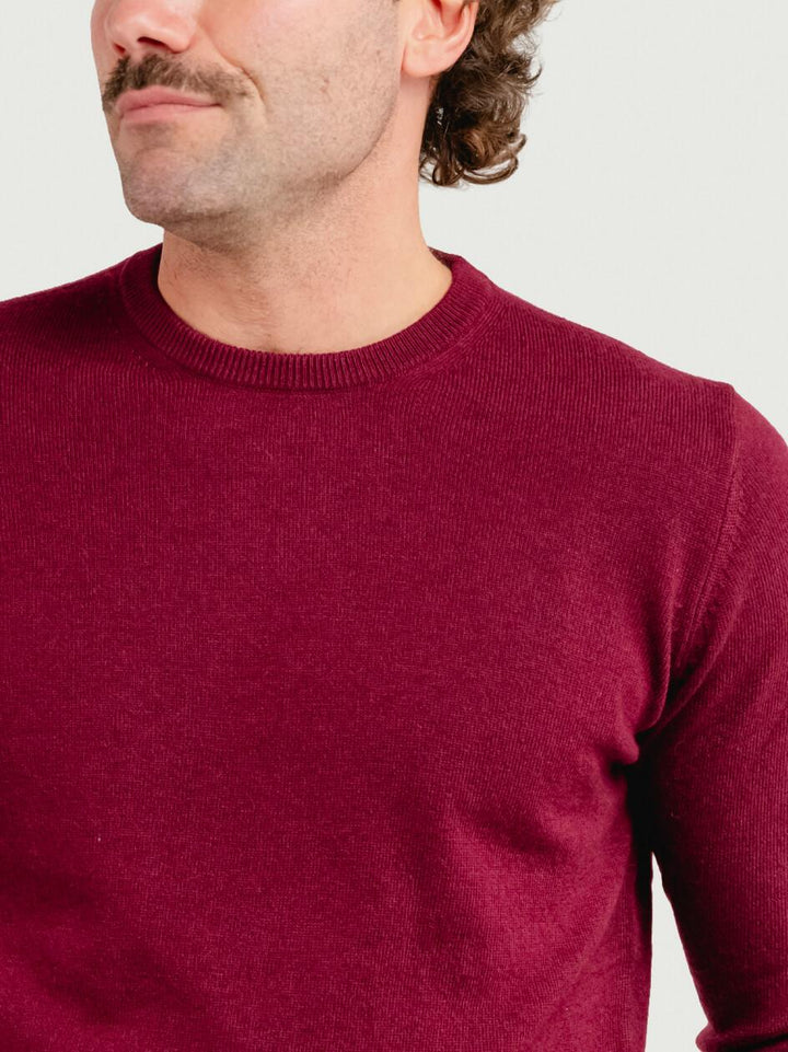 GIROCOLLO MISTO CASHMERE BURGUNDY 3060900 702 ANDREA MORANDO 
