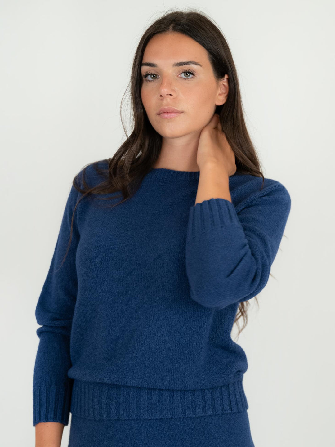 MAGLIA GIROCOLLO BLU 0550/06 1073 BIMOR 