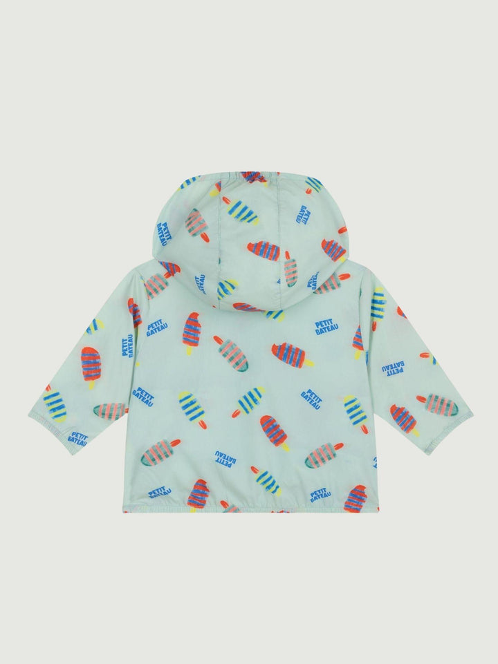 Giacca a vento anti-UV con stampa gelati A0F5C 02 PETIT BATEAU 