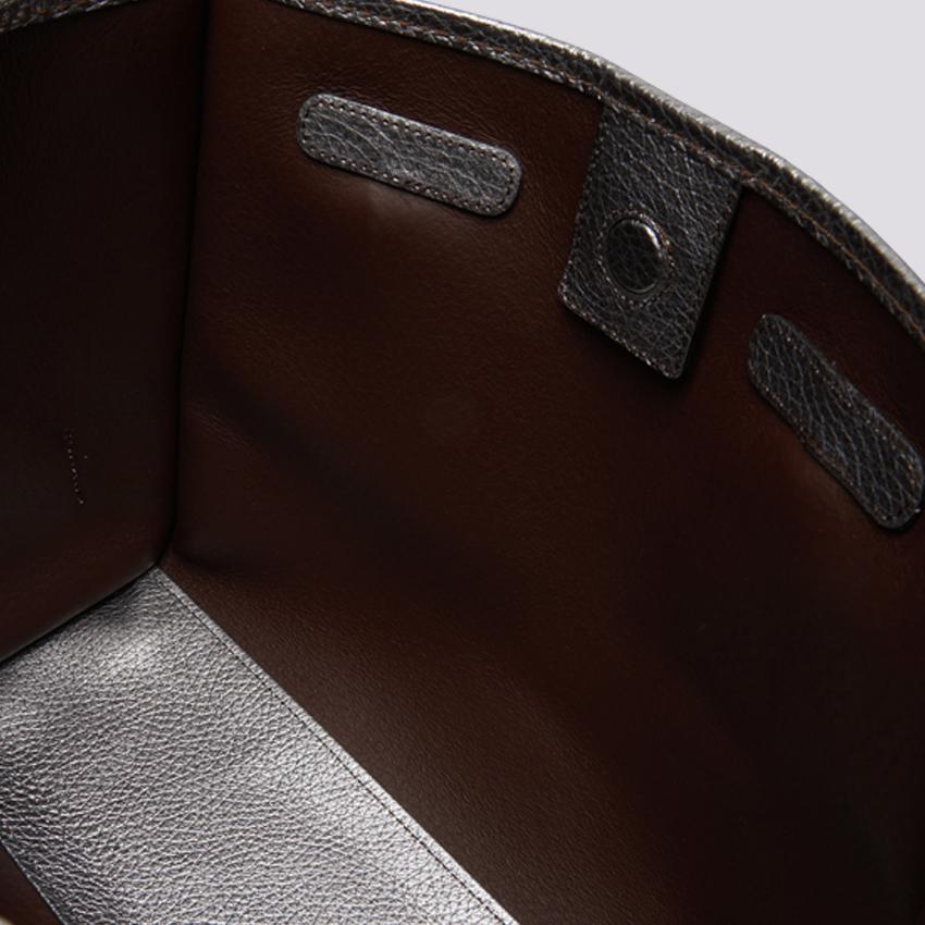 Shopping Marcella in pelle martellata silver BS 9330 HKG 13217 GIANNI CHIARINI 