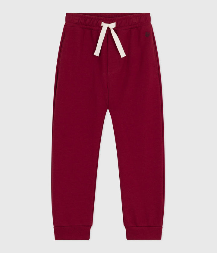 Joggers in cotone tinta unita bambina A0EF9 01 PETIT BATEAU 