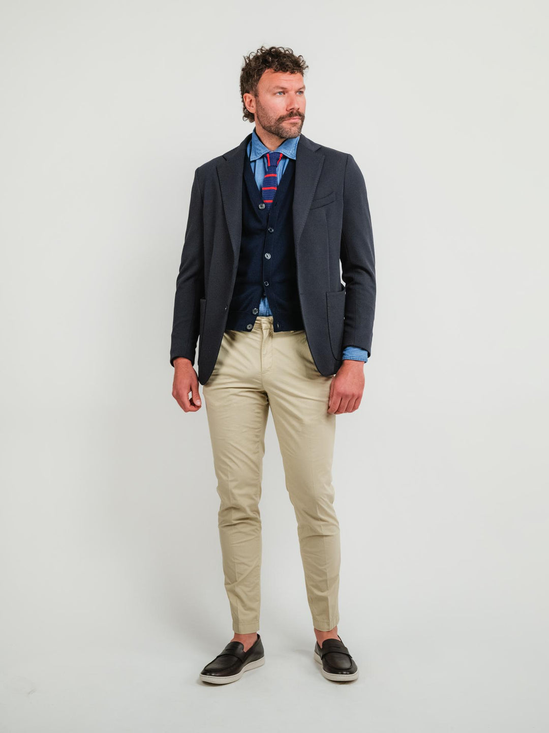 BLAZER MONOPETTO BLU NOTTE PONZA BLU NOTTE ANDREA MORANDO 