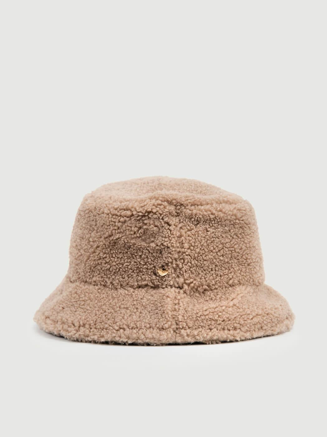 CAPPELLO BUCKET IN TEDDY BEIGE CP4287 FANGO ANDREA MORANDO 