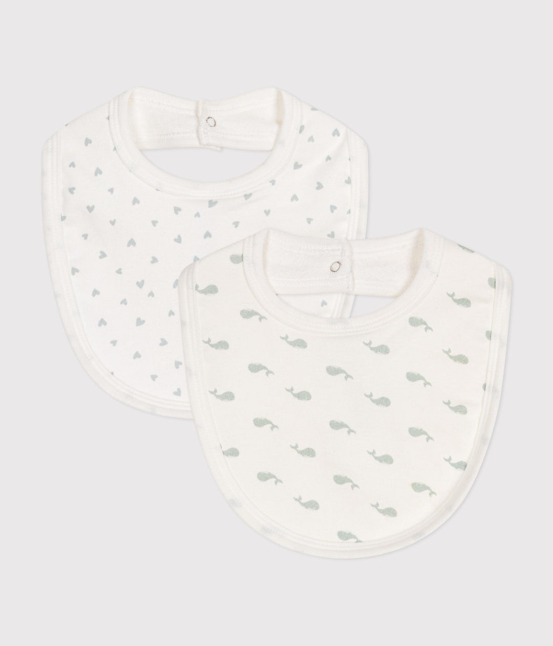 Confezione da due bavaglini in cotone A0ATR 03 PETIT BATEAU 