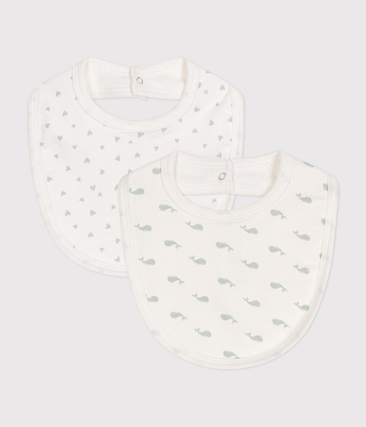 Confezione da due bavaglini in cotone A0ATR 03 PETIT BATEAU 