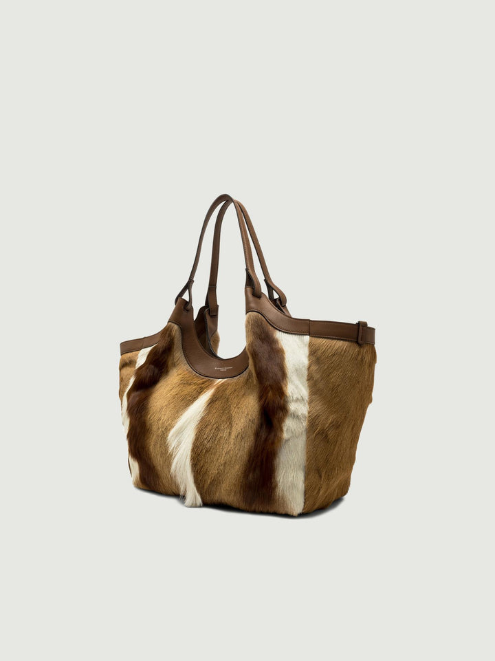 BORSA DUA GRANDE IN CAVALLINO SAFARI BS 12022 SPBOK 064064 GIANNI CHIARINI 