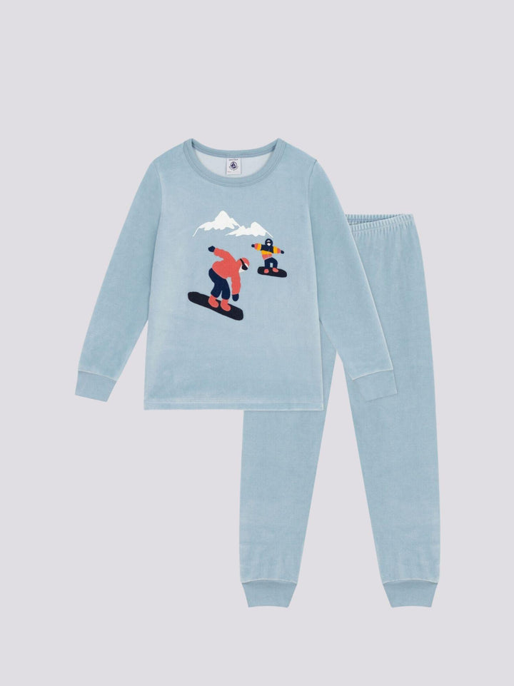 PIGIAMA BAMBINO IN CINIGLIA A0865 01 PETIT BATEAU 