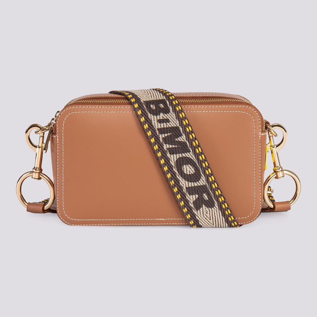 BORSA A TRACOLLA   MAXI YOURS IN PELLE CUOIO MAXI YOURS CUOIO BIMOR 