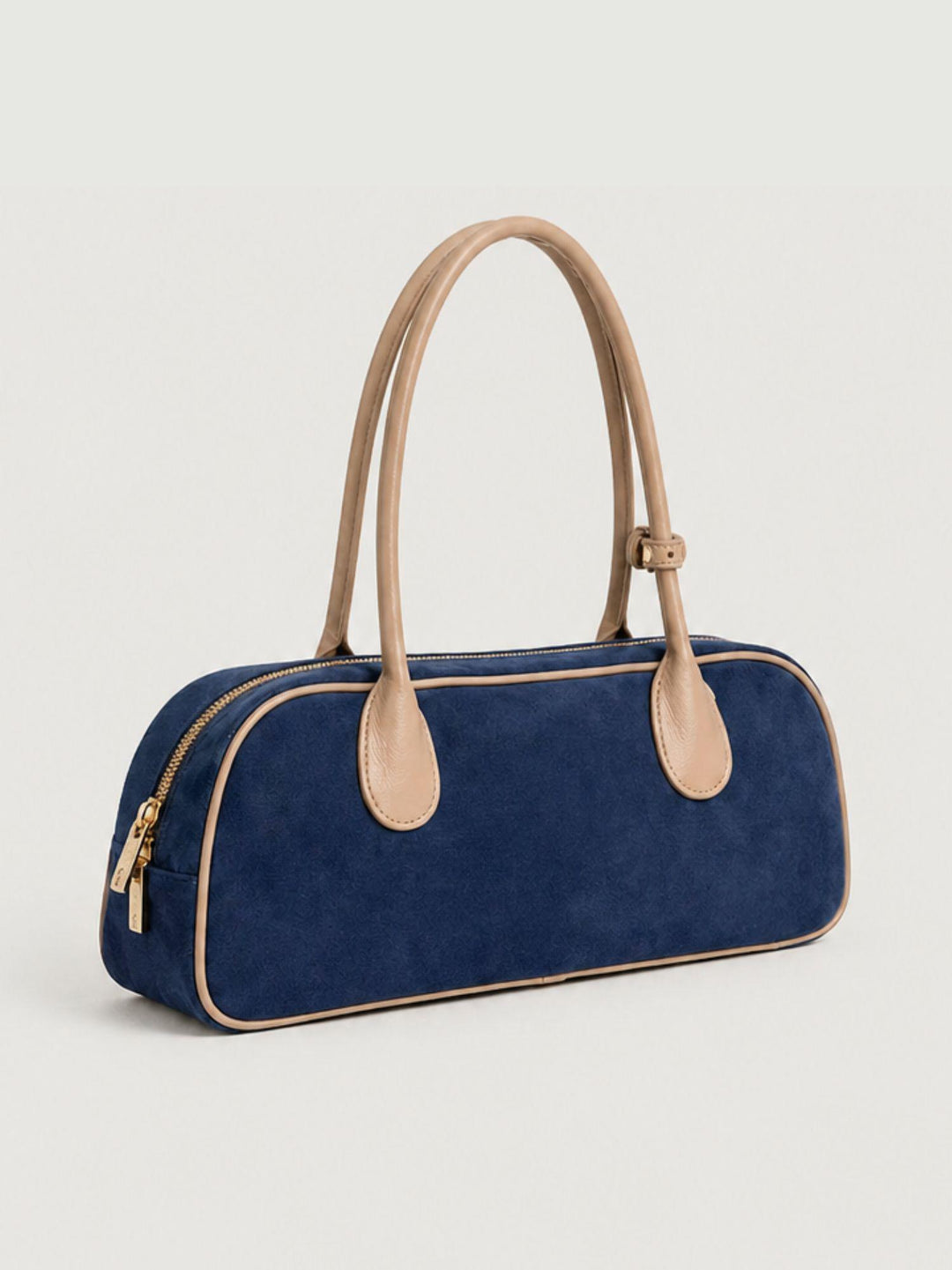 Borsa a spalla Doxie in pelle scamosciata blu DOXIE BLU BIMOR 