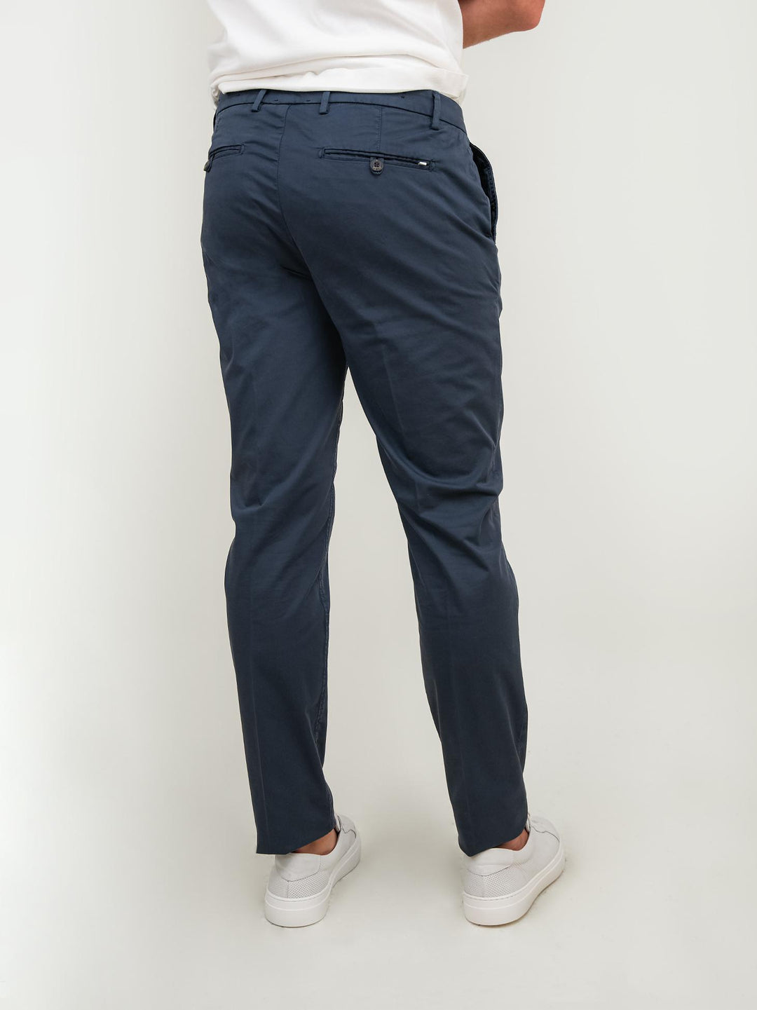 PANTALONE IN COTONE BLU DI PRUSSIA T83/STR 847 NOLAB 
