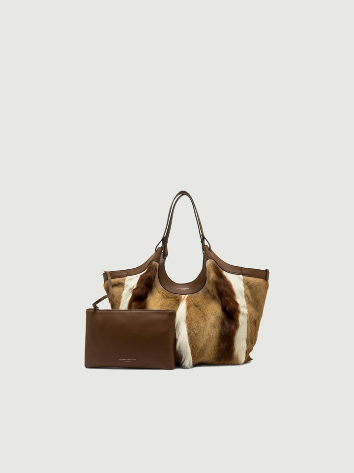 BORSA DUA GRANDE IN CAVALLINO SAFARI BS 12022 SPBOK 064064 GIANNI CHIARINI 