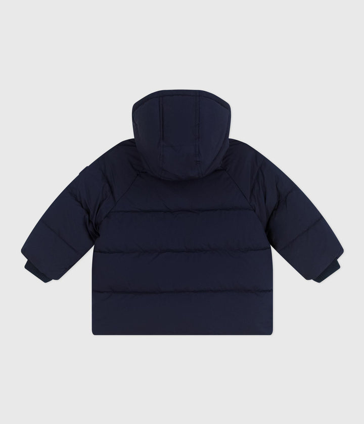 PIUMINO TINTA UNITA BLU BEBÈ A0EAC 09 PETIT BATEAU 