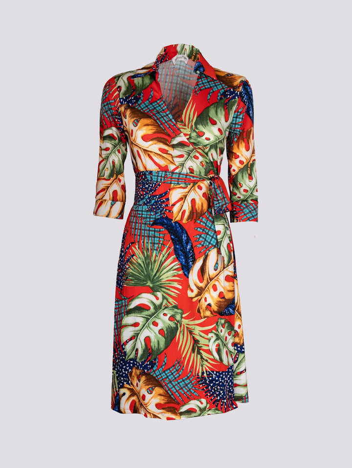Abito kimono in fantasia floreale multicolor DIANE FOGLIA ANDREA MORANDO 