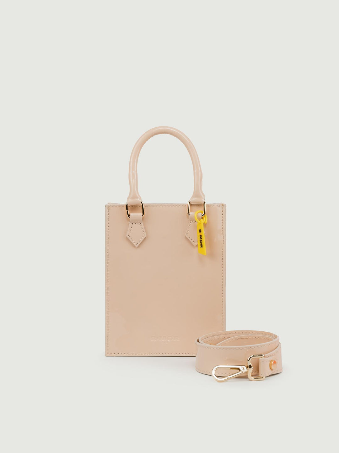 BORSA BABY IN PELLE VERNICE BEIGE