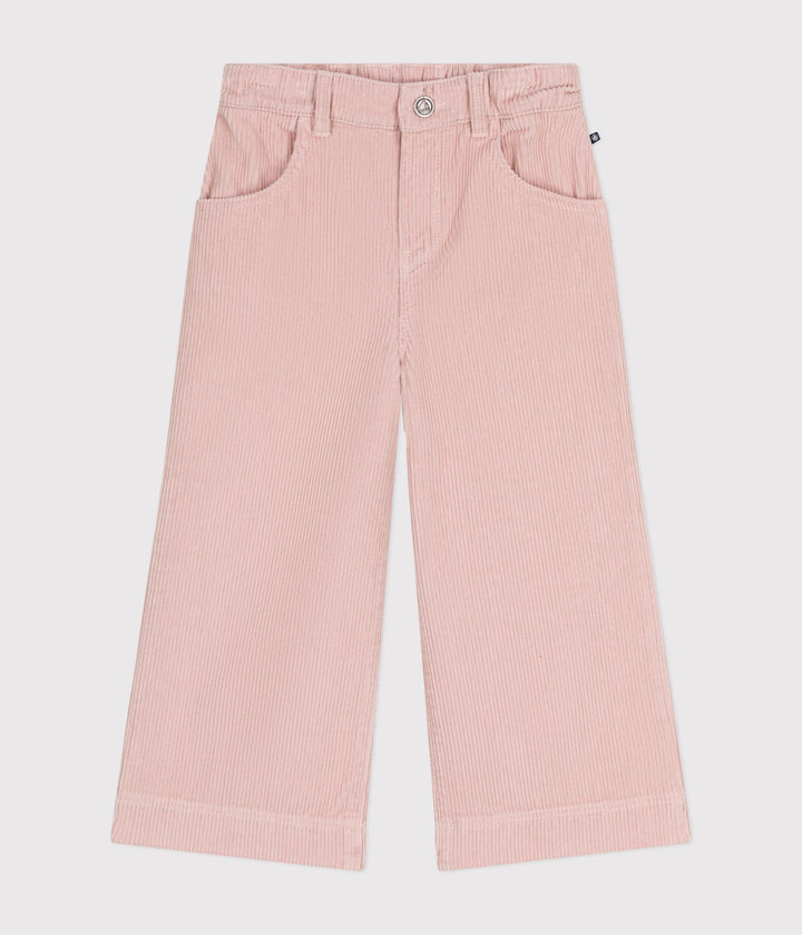 Pantaloni scampanati in velluto rosa A0BB0 01 PETIT BATEAU 