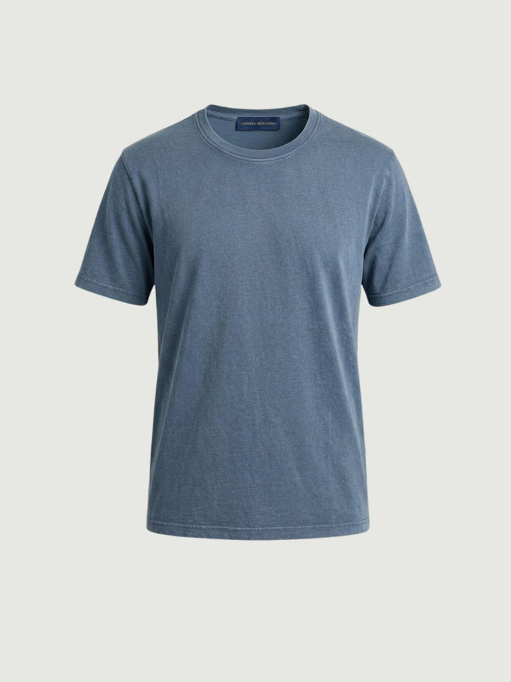 T-shirt in jersey di cotone denim 5960426 282 ANDREA MORANDO 