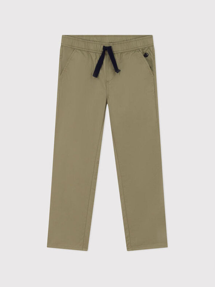Pantaloni regular in serge di cotone bambino A06Q6 02 PETIT BATEAU 