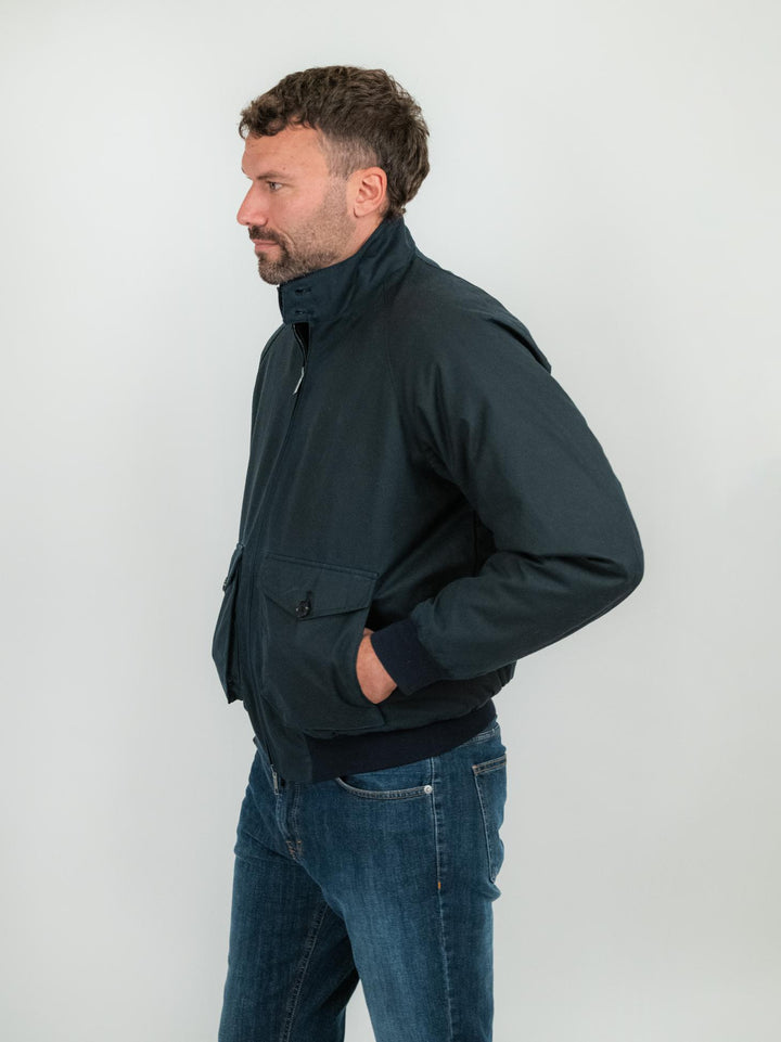 GIACCA G9 blu IN COTONE CERATO BRCPS0992 300 BARACUTA 
