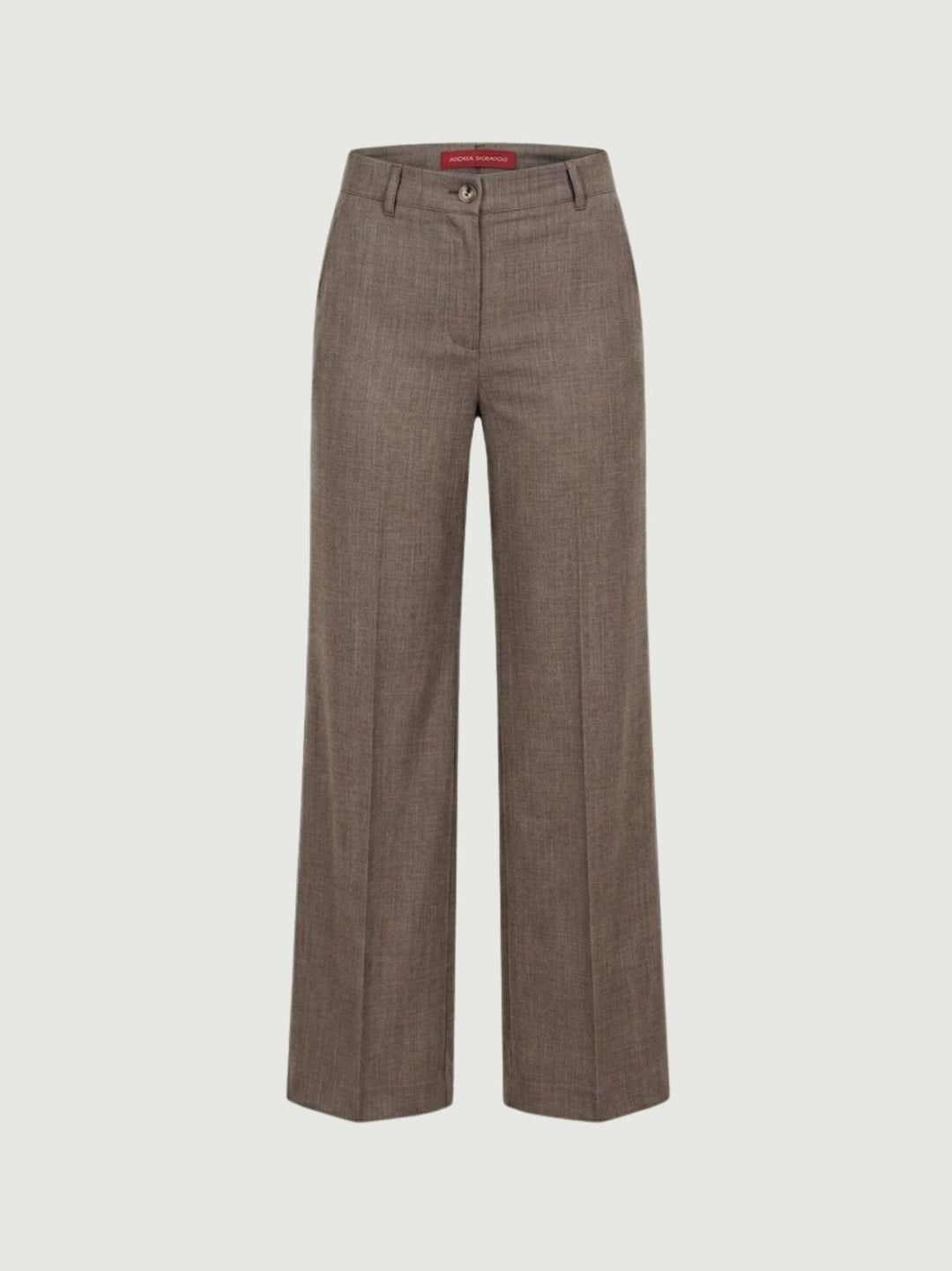 Pantaloni a palazzo con pences tortora P3037 MORO ANDREA MORANDO 
