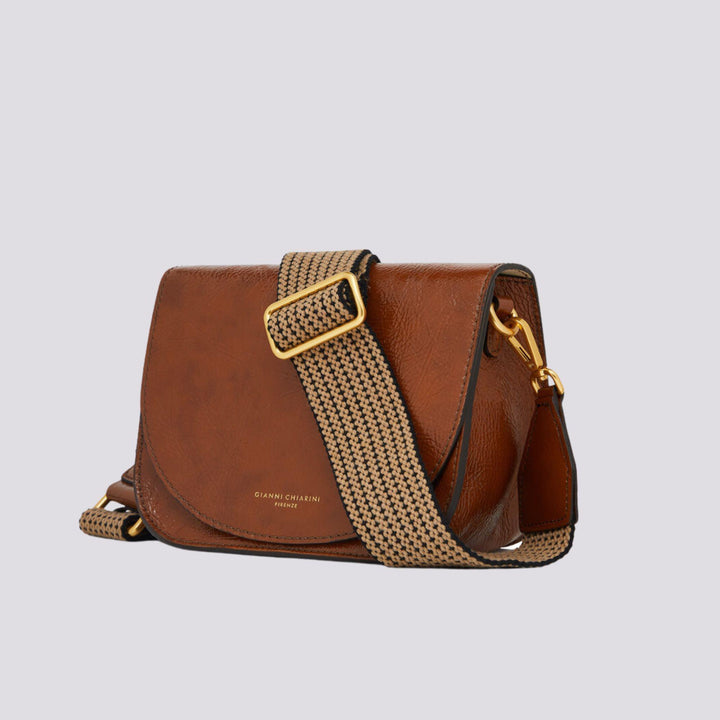 Borsa a tracolla Tara in naplak cognac BS 10115/23AI NPK-NA 099 GIANNI CHIARINI 