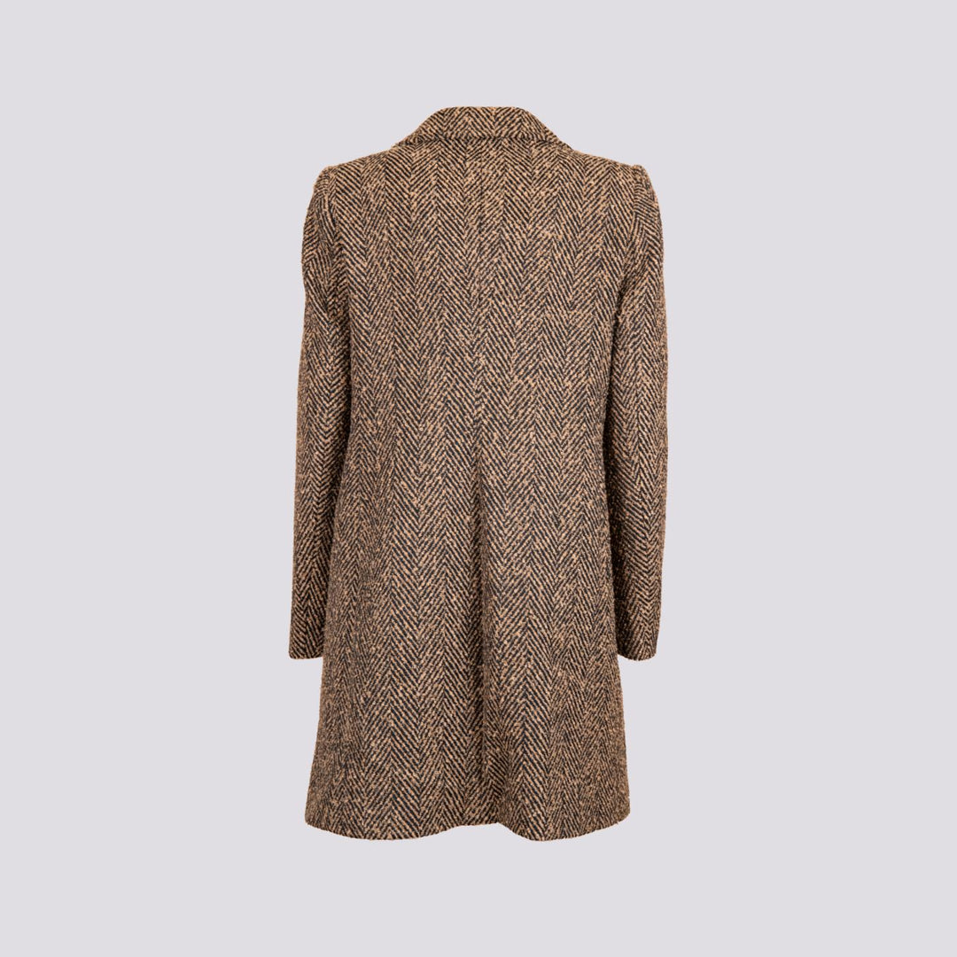 CAPPOTTO SPIGATO CUOIO E NERO 9992CBS 51 ANDREA MORANDO 