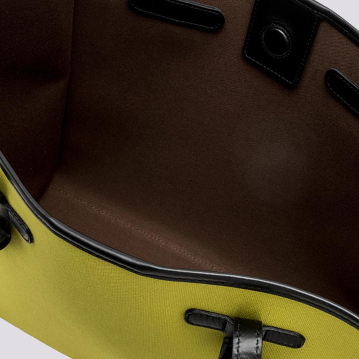 Borsa Shopping Marcella in canvas verde sulfureo BS 6850/23AI CNV-SE 13175 GIANNI CHIARINI 