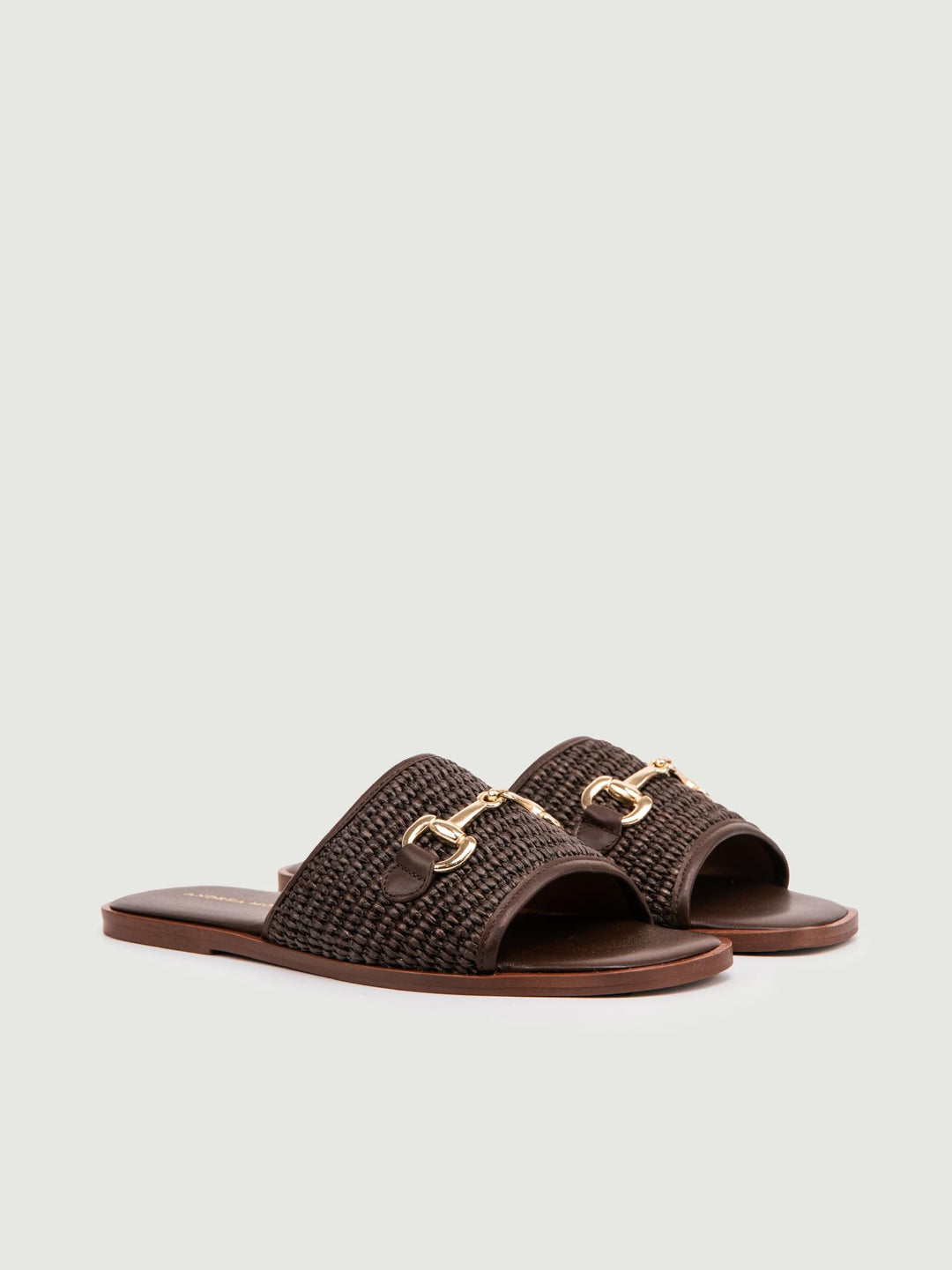 CIABATTINA IN RAFIA MARRONE