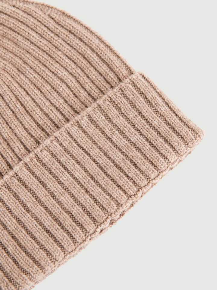 BERRETTO IN CASHMERE CAMMELLO A COSTE 168 BROWN ANDREA MORANDO 