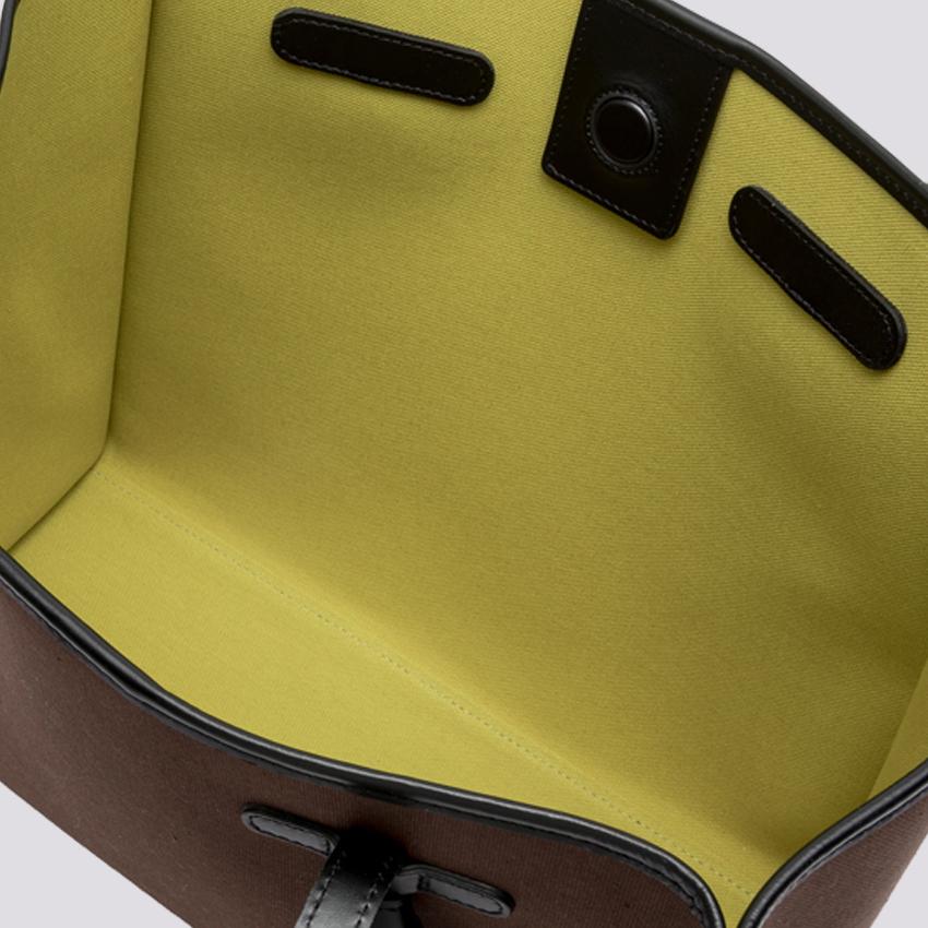 Borsa Shopping Marcella in canvas cioccolato BS 6850/23AI CNV-SE 13229 GIANNI CHIARINI 