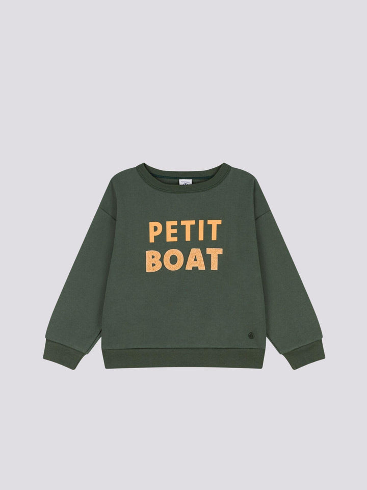 FELPA IN MOLLETON STAMPATO BAMBINO UNISEX A0818 02 PETIT BATEAU 