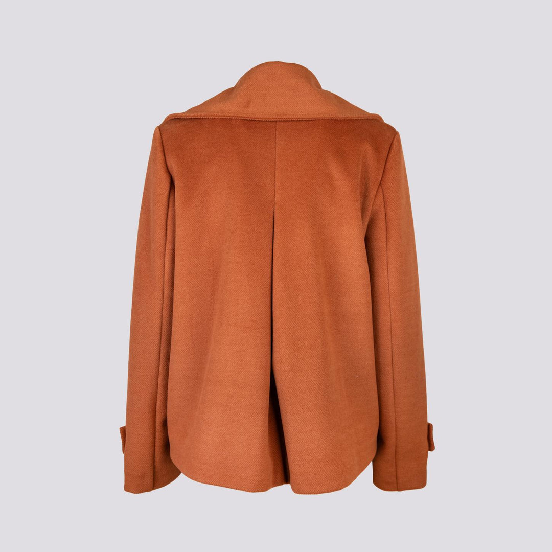 PEACOAT DOPPIOPETTO OVERSIZE MATTONE G4 BRUCIATO ANDREA MORANDO 
