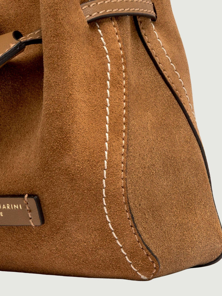 Borsa Sienna in camoscio caramel piccola BS 11785 CM-PL 1478 GIANNI CHIARINI 