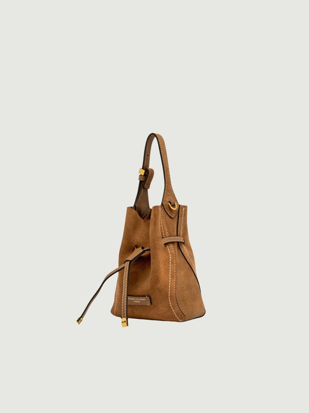 Borsa Sienna in camoscio caramel piccola BS 11785 CM-PL 1478 GIANNI CHIARINI 