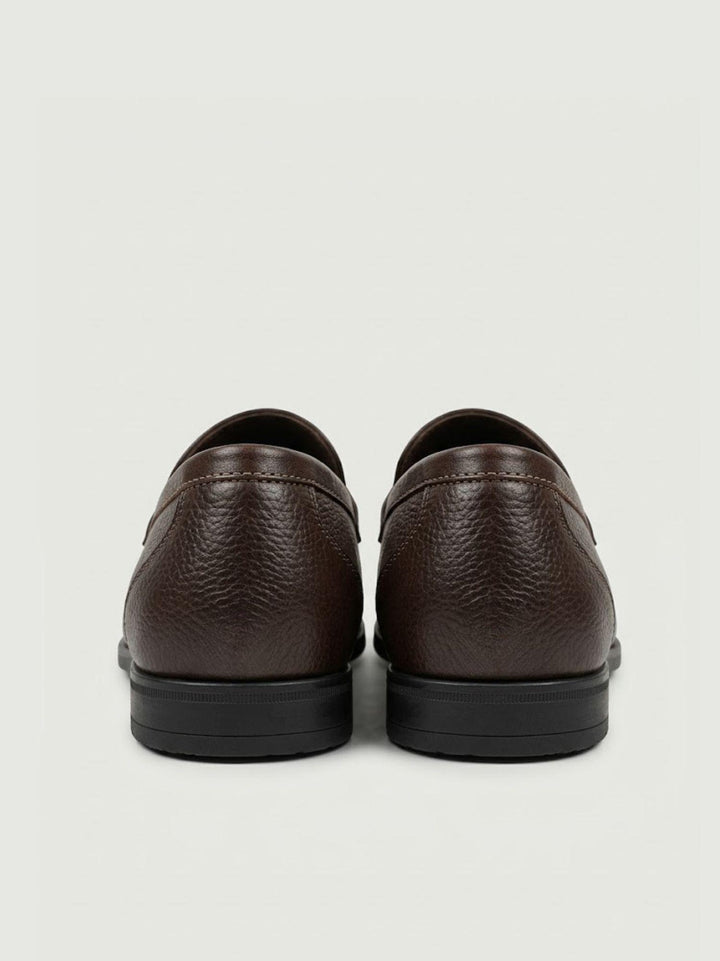 Mocassino Tassel Loafer in pelle martellata testa di moro 2025 NPP SAXONE 