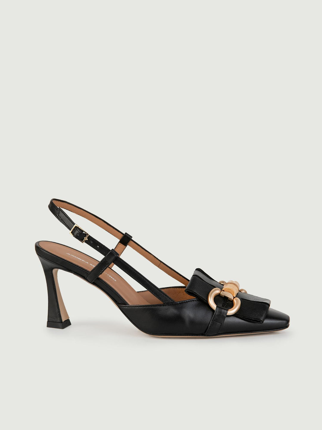Décolleté SLING BACK NERA L5602 NERO ANDREA MORANDO 
