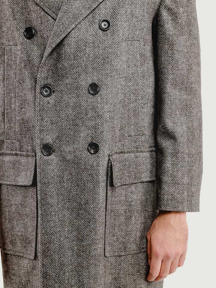 CAPPOTTO DOPPIOPETTO SPIGATO TESTA MORO K007 434 ANDREA MORANDO 