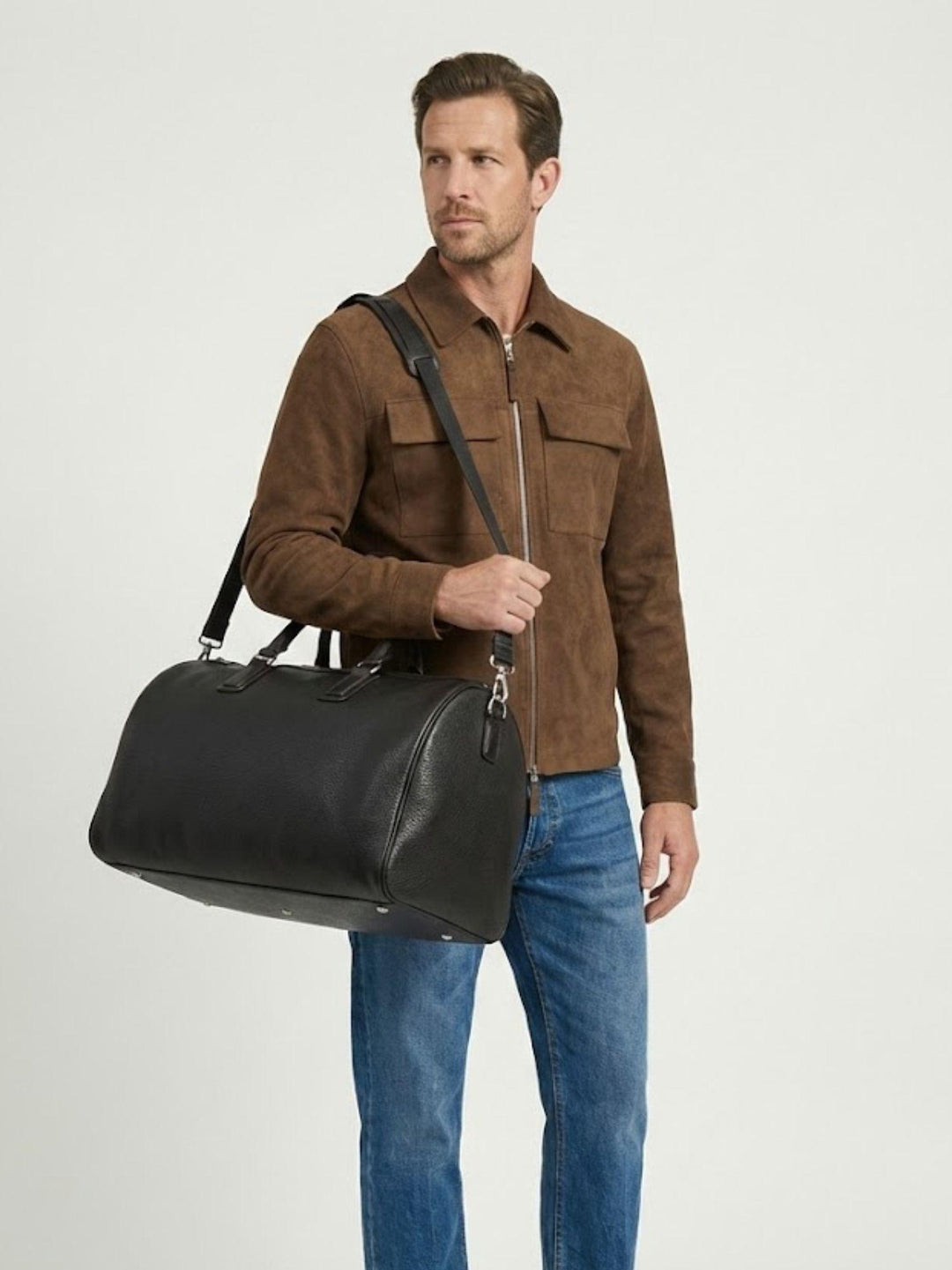 Borsone da viaggio Alendo in pelle  testa moro ALENDO 06 JACK LEATHER 