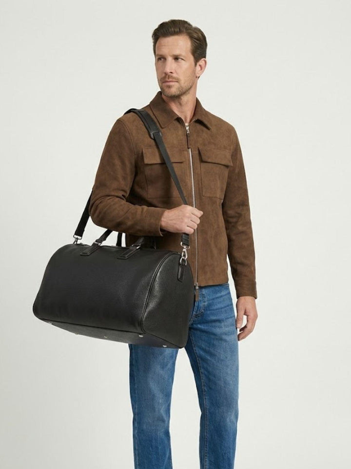 Borsone da viaggio Alendo in pelle  testa moro ALENDO 06 JACK LEATHER 